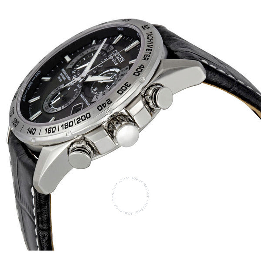Citizen Eco Drive Chronograph Perpetual Calendar Black Dial Men's Watch AT4000-02E