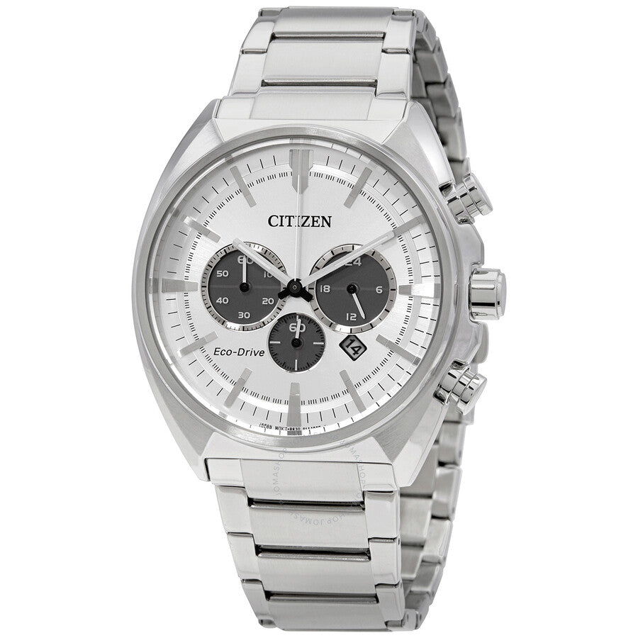 Citizen Eco-Drive Chronograph Silver Dial Men's Watch CA4280-53A - The Watches Men & Co