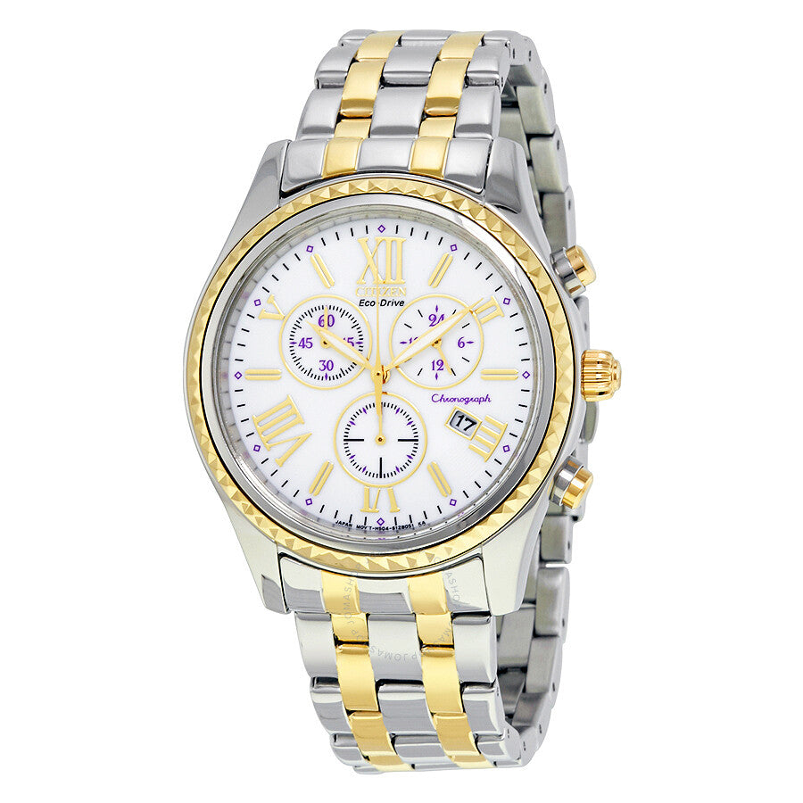 Citizen Eco-Drive Cronógrafo Bicolor Acero Inoxidable Ladies Watch FB1364-53A