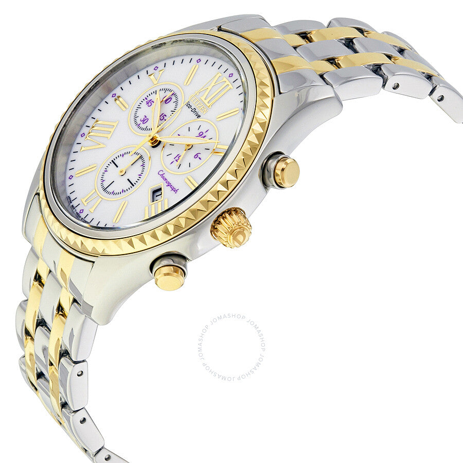 Citizen Eco-Drive Cronógrafo Bicolor Acero Inoxidable Ladies Watch FB1364-53A
