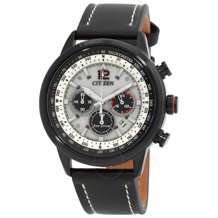 Citizen Eco-Drive Chronograph White Dial Men's Watch CA4476-19X - The Watches Men & Co