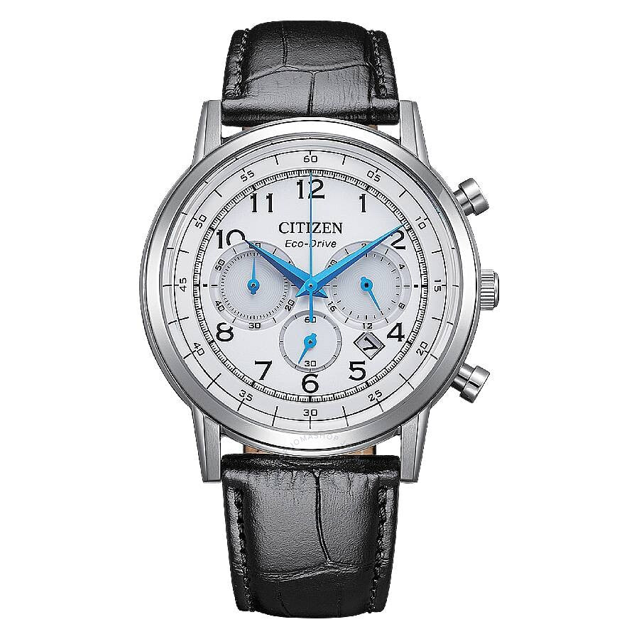 Citizen Eco-Drive Chronograph White Dial Men's Watch CA4630-02A - The Watches Men & Co