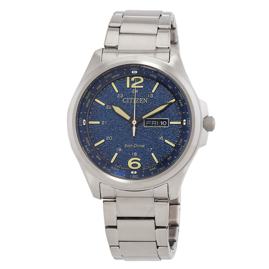 Citizen Eco-Drive Classic Blue Dial Men's Watch AW0110-58L - The Watches Men & Co