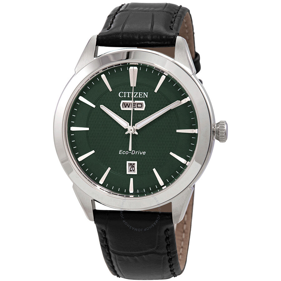 Citizen Eco-Drive Corso Green Dial Men's Watch AW0090-02X - The Watches Men & Co