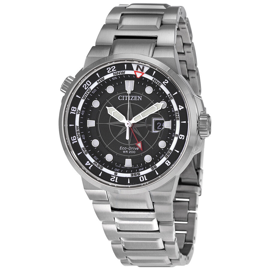 Citizen Eco-Drive Endeavor Black Dial Men's Watch BJ7140-53E - The Watches Men & Co