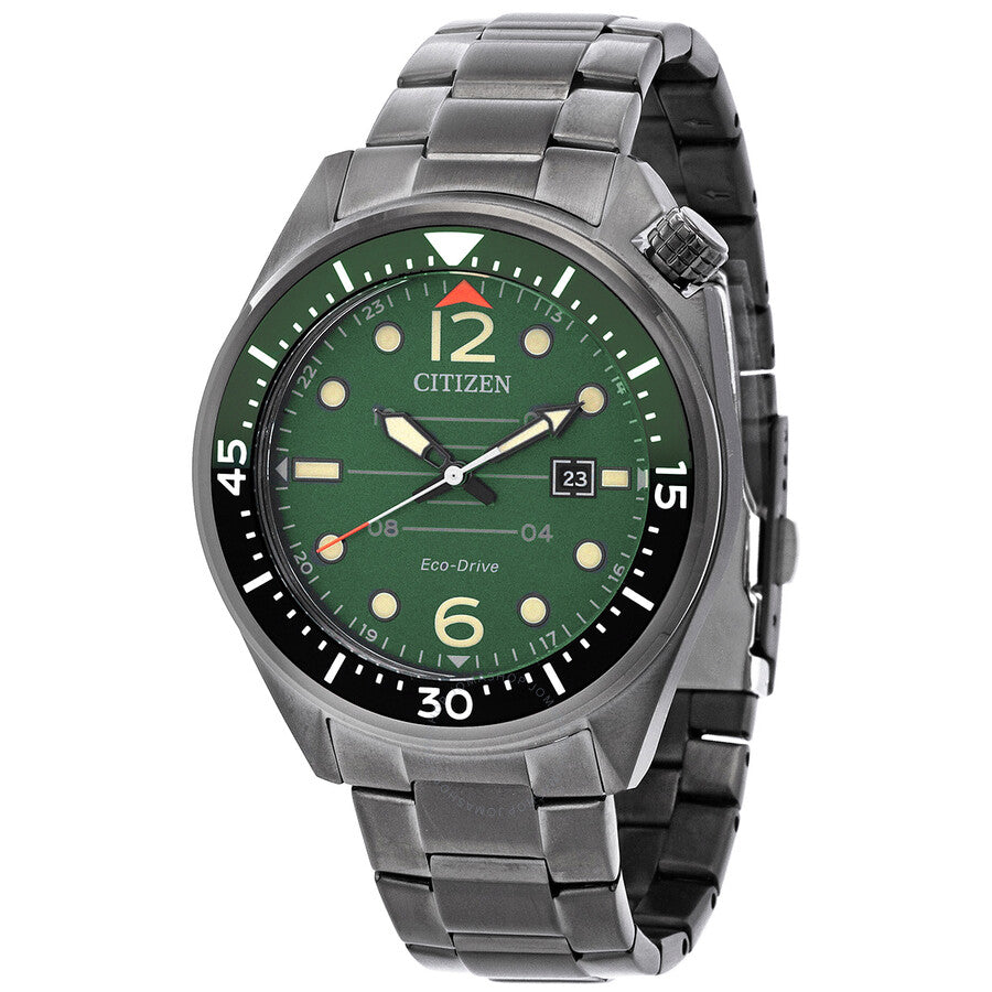 Citizen Eco-Drive Green Dial Men's Watch AW1717-81X - The Watches Men & Co