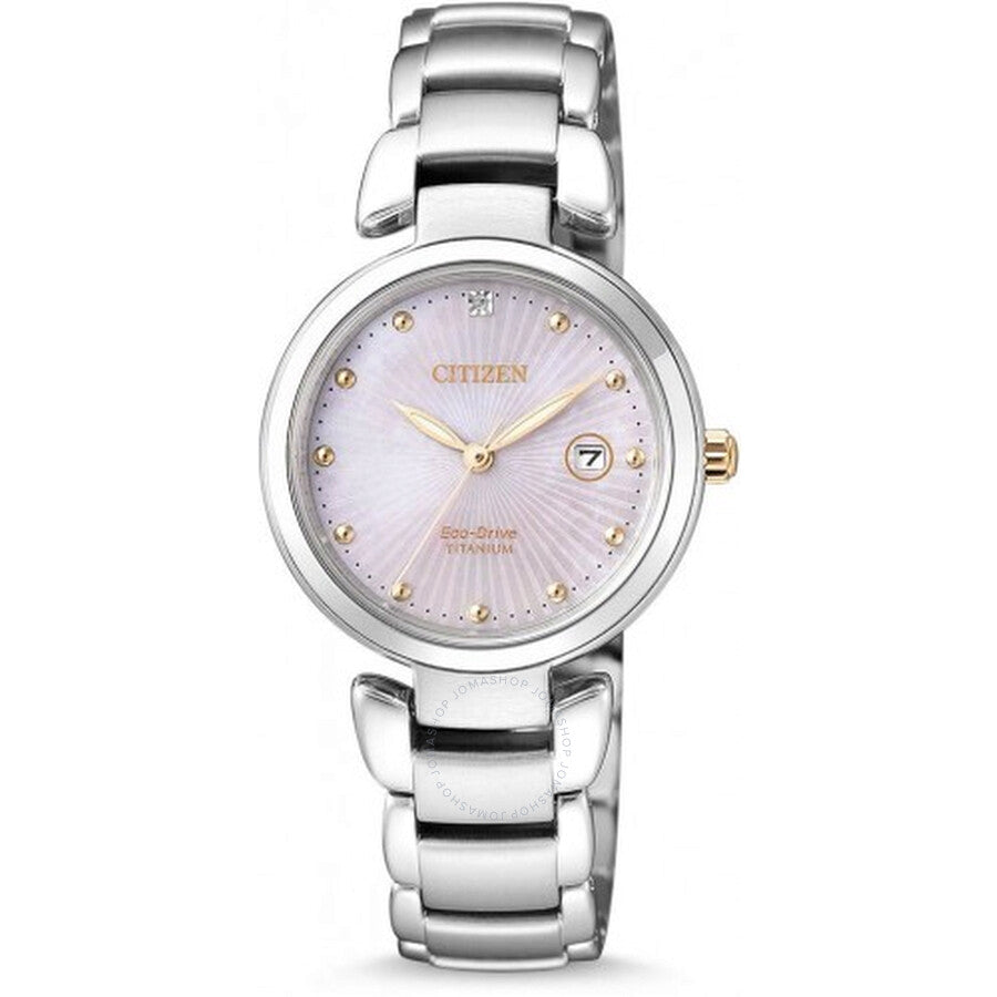Citizen Eco-Drive Mother of Pearl Dial Ladies Watch EW2506-81Y - The Watches Men & Co