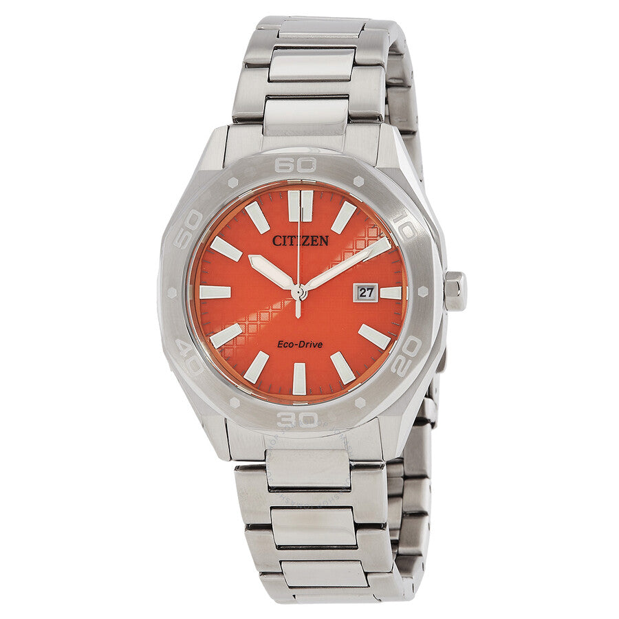 Citizen Eco-Drive Orange Dial Men's Watch BM7630-80Z - The Watches Men & Co