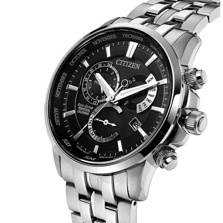 Citizen Eco-Drive Perpetual Calendar Chronograph Watch BL8140-80E - The Watches Men & Co