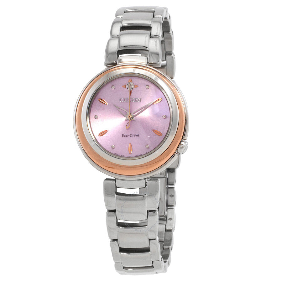 Citizen Eco-Drive Purple Dial Ladies Watch EM0588-81X - The Watches Men & Co