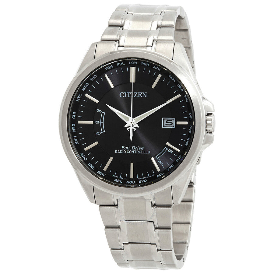 Citizen Eco-drive Radio Controlled Black Dial Men's Watch CB0250-84E - The Watches Men & Co
