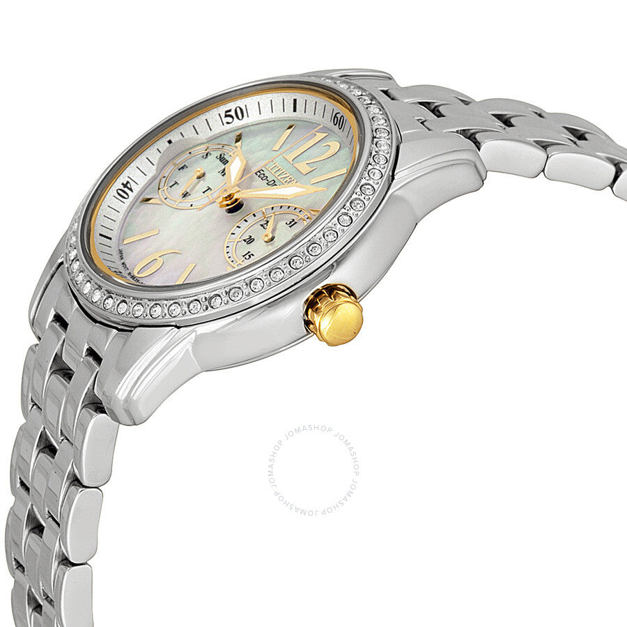 Citizen Eco-Drive Silhouette Crystal Ladies Watch FD1034-55D