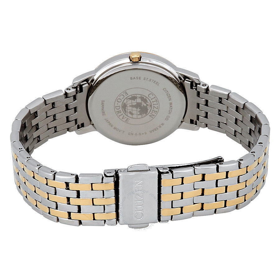 Citizen Eco-Drive Silhouette Crystal Mother of Pearl Dial Ladies Watch EX1484-57D