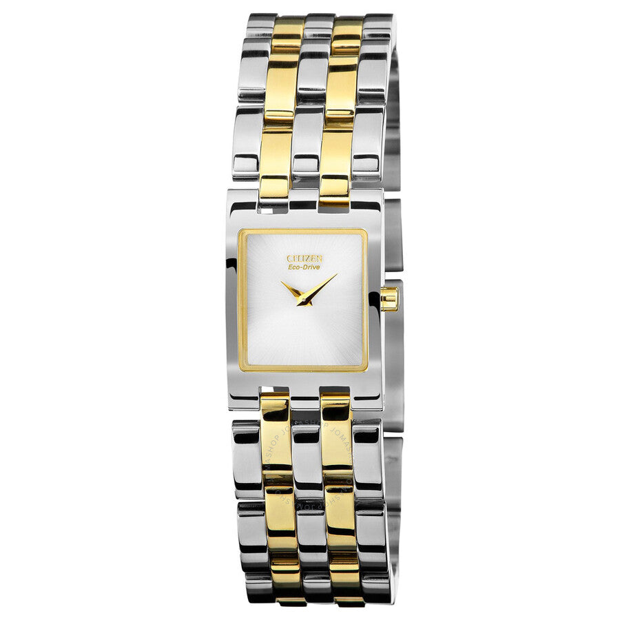 Citizen Eco-Drive Silver Dial Ladies Quartz Watch EX1304-51A - The Watches Men & Co