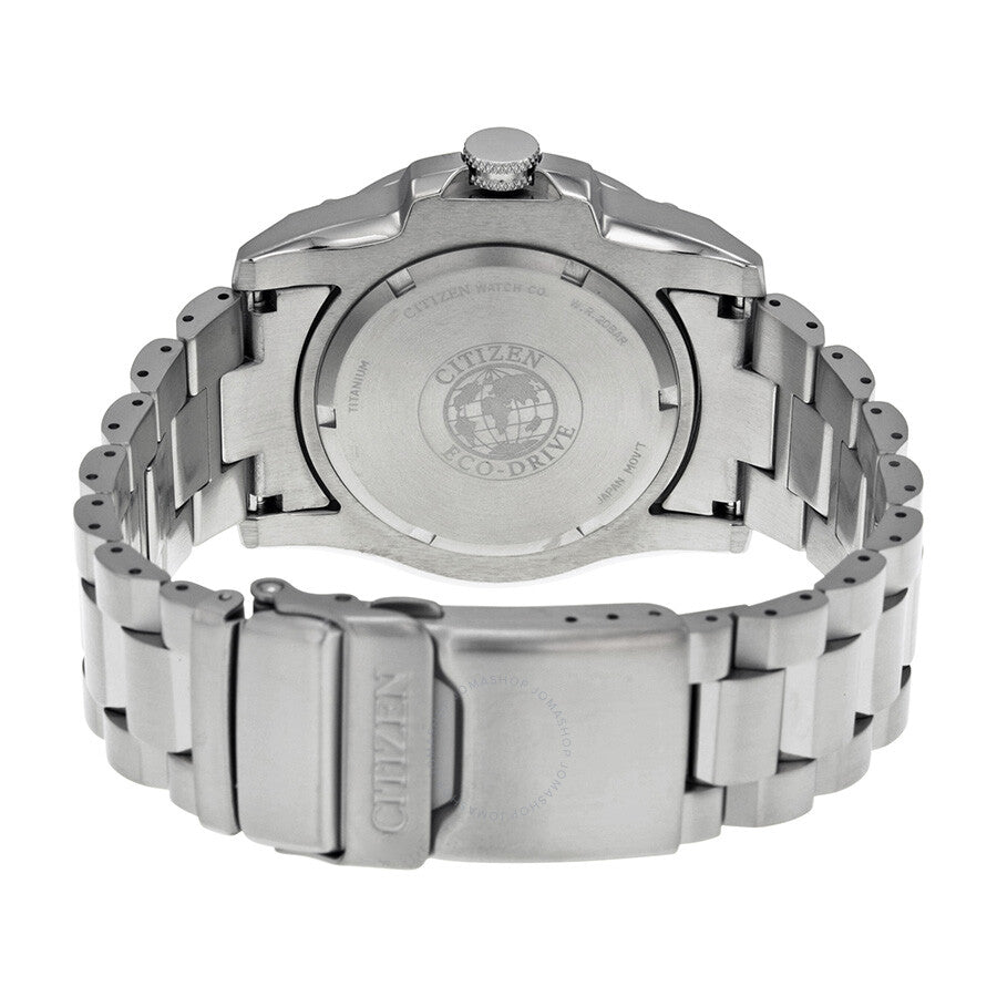 Citizen Eco Drive STX43 Black Dial Titanium Men's Watch BJ8070-51E