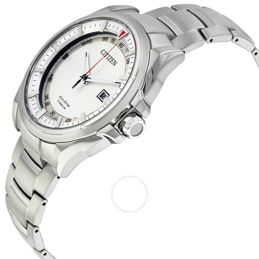 Citizen Eco-Drive Titanium Sapphire Crystal Silver Dial Men's Watch AW1400-52A