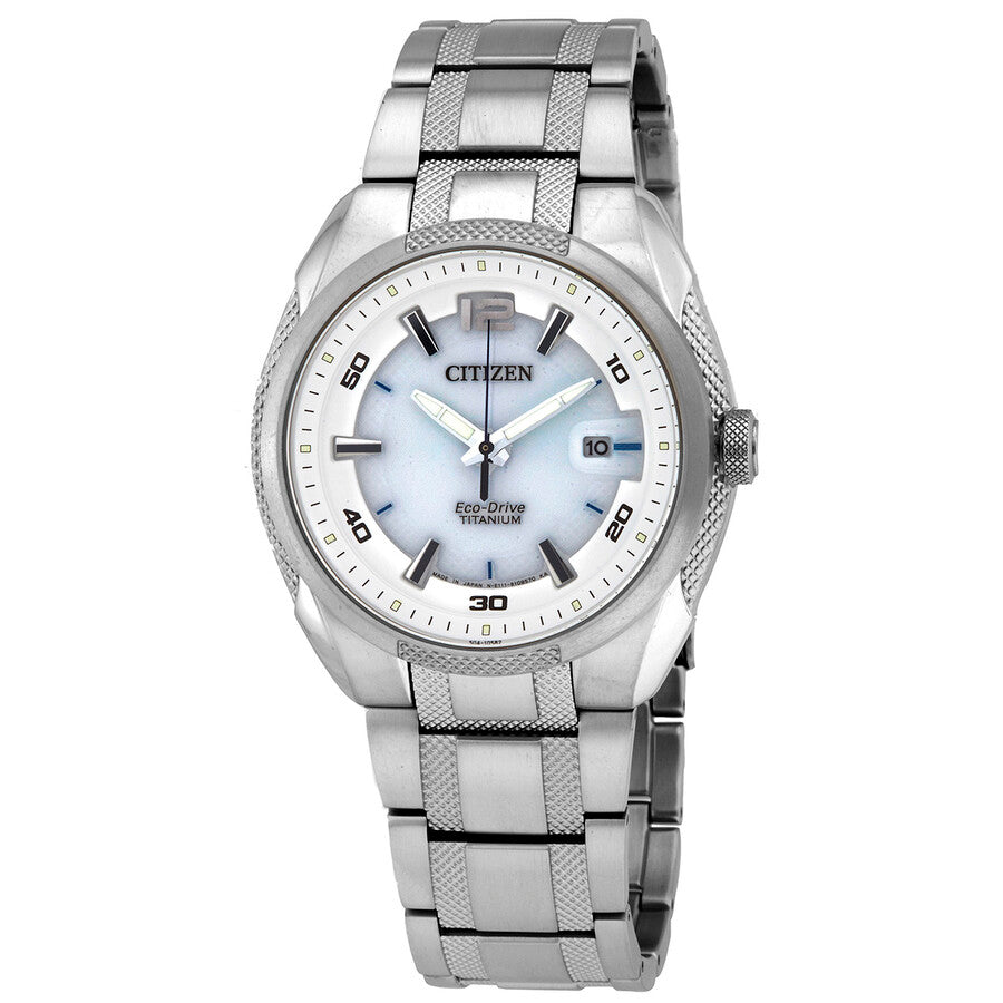Reloj Citizen Eco-Drive Titanio Esfera Blanca Hombre BM6901-55B
