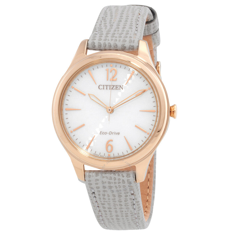 Citizen Eco-Drive White Dial Ladies Watch EM0509-10A - The Watches Men & Co