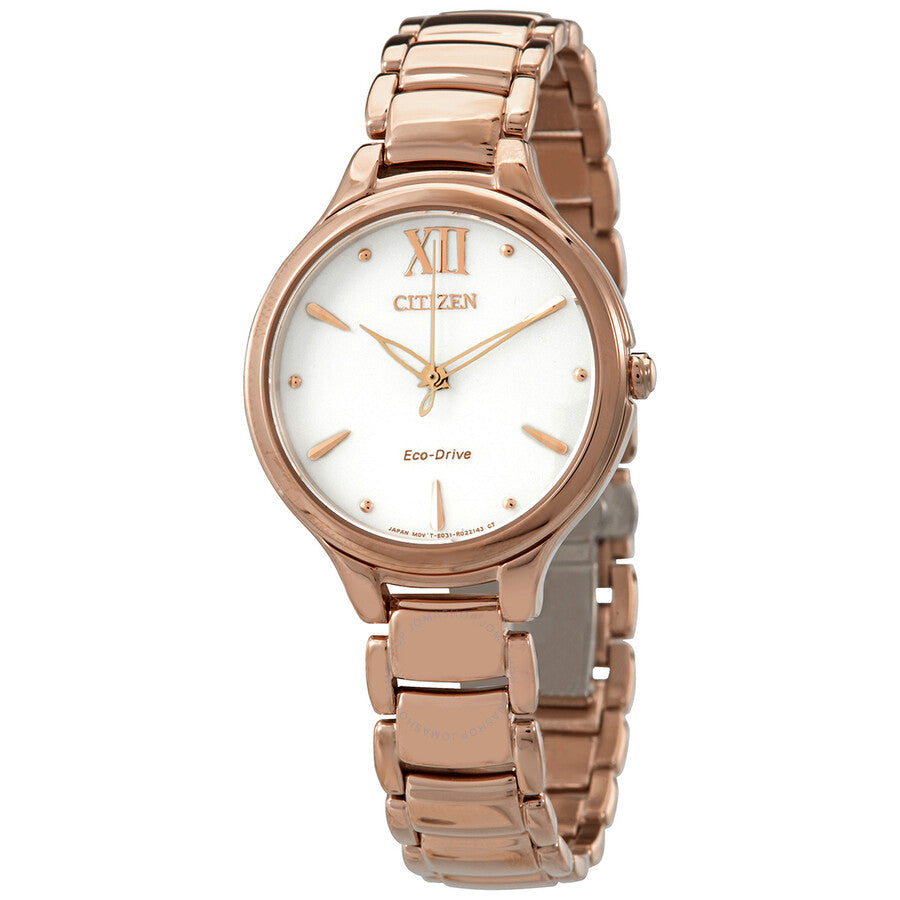 Citizen Eco-Drive White Dial Ladies Watch EM0553-85A - The Watches Men & Co