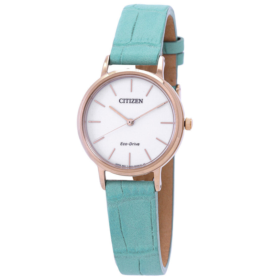 Citizen Eco-Drive White Dial Ladies Watch EM0577-36A - The Watches Men & Co