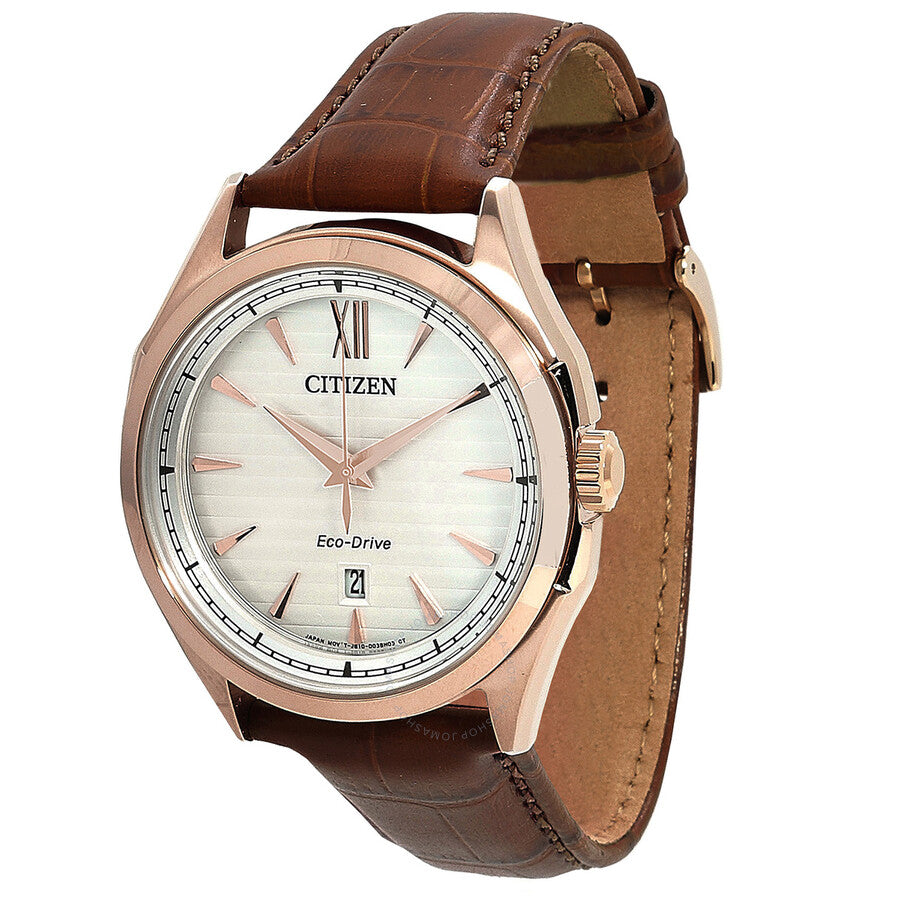 Citizen Eco-Drive White Dial Men's Watch AW1753-10A - The Watches Men & Co