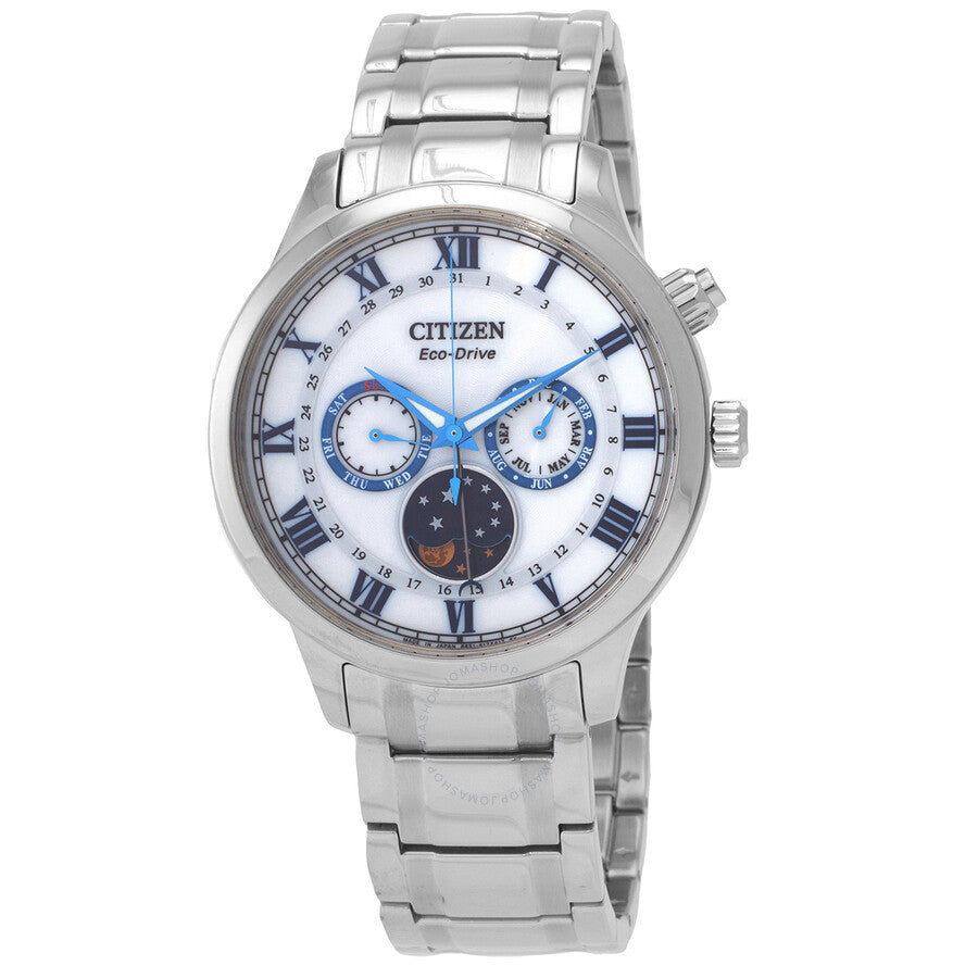 Citizen Eco-Drive White Dial Moon Phase Men's Watch AP1050-81A - The Watches Men & Co