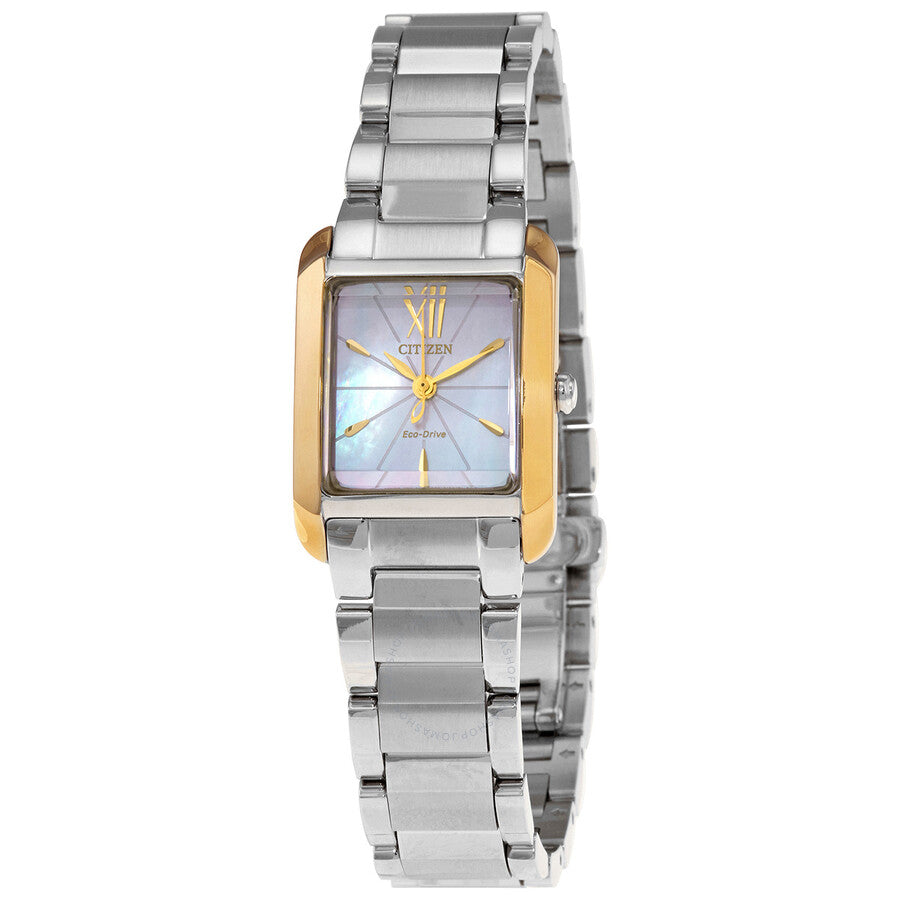 Citizen Eco-Drive White Mother of Pearl Dial Ladies Watch EW5554-82D - The Watches Men & Co