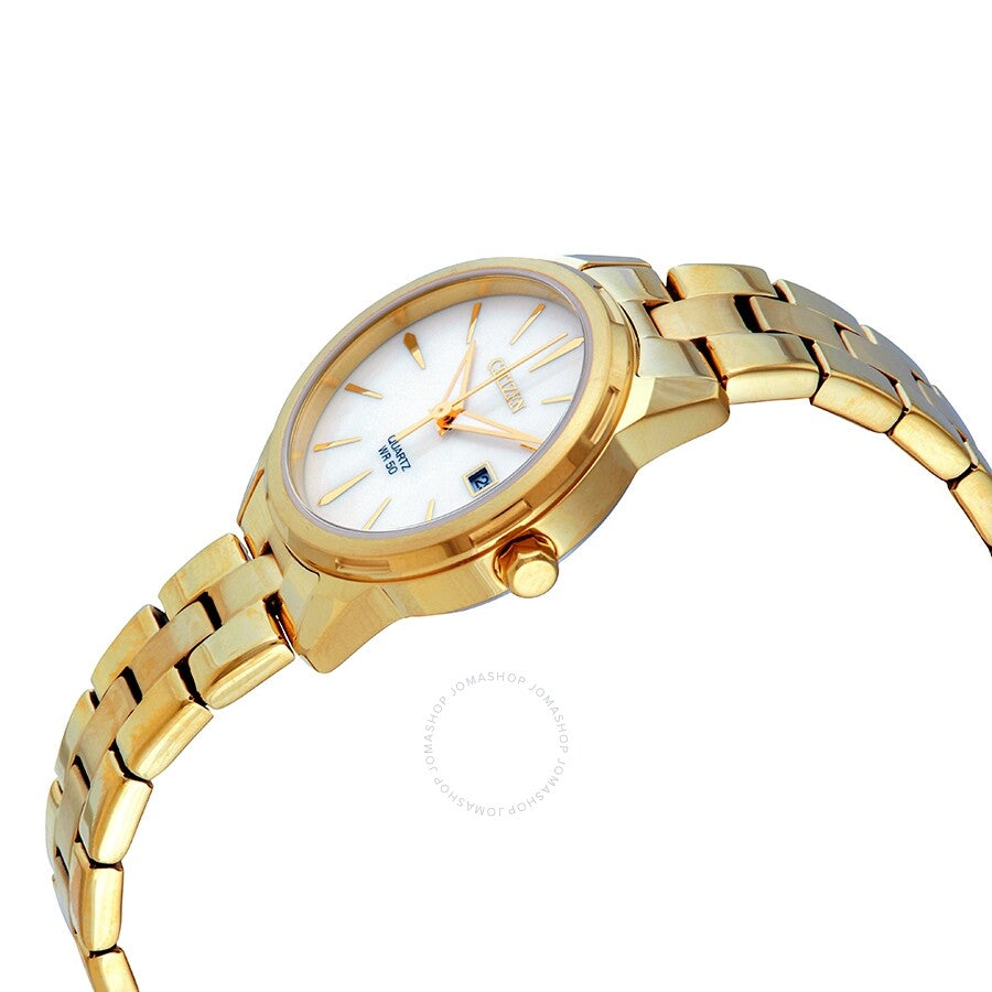 Reloj Citizen Elegance con esfera de nácar para mujer en tono dorado EU6072-56D