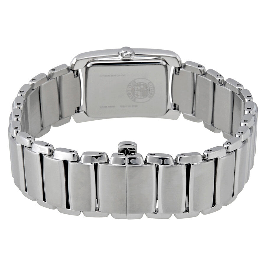 Citizen Euphoria Eco-Drive White Diamond Bezel Stainless Steel Ladies Watch EG2960-57A