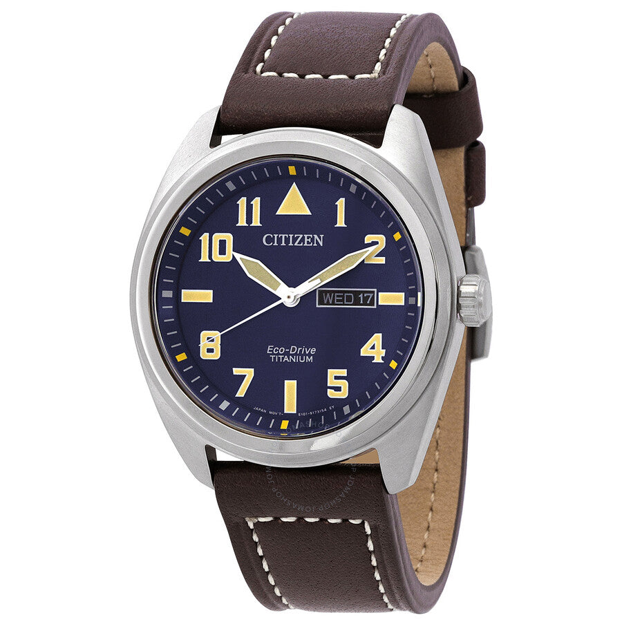Citizen Garrison Eco-Drive Blue Dial Men's Watch BM8560-37L - The Watches Men & Co