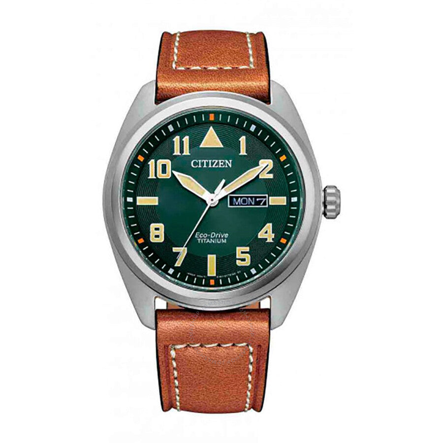 Citizen Garrison Eco-Drive Green Dial Men's Watch BM8560-11X - The Watches Men & Co