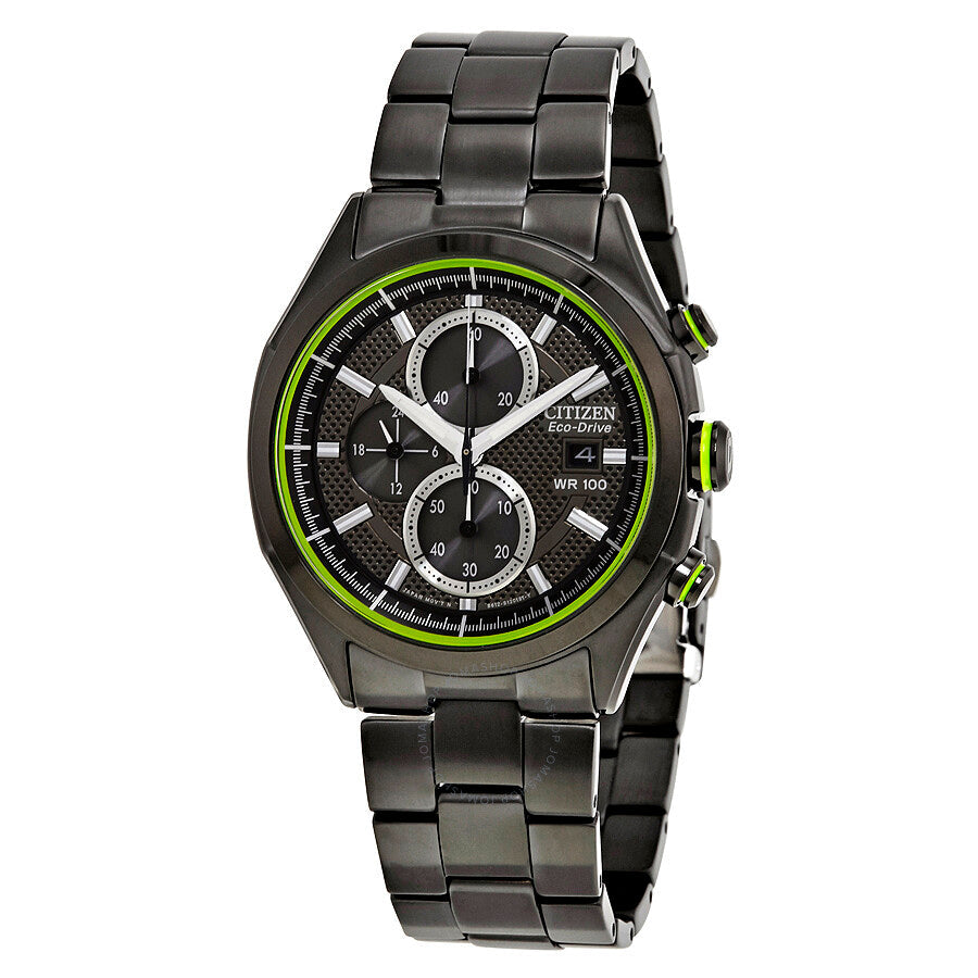 Citizen HTM Black Dial Black Ion-plated Men's Watch CA0435-51E