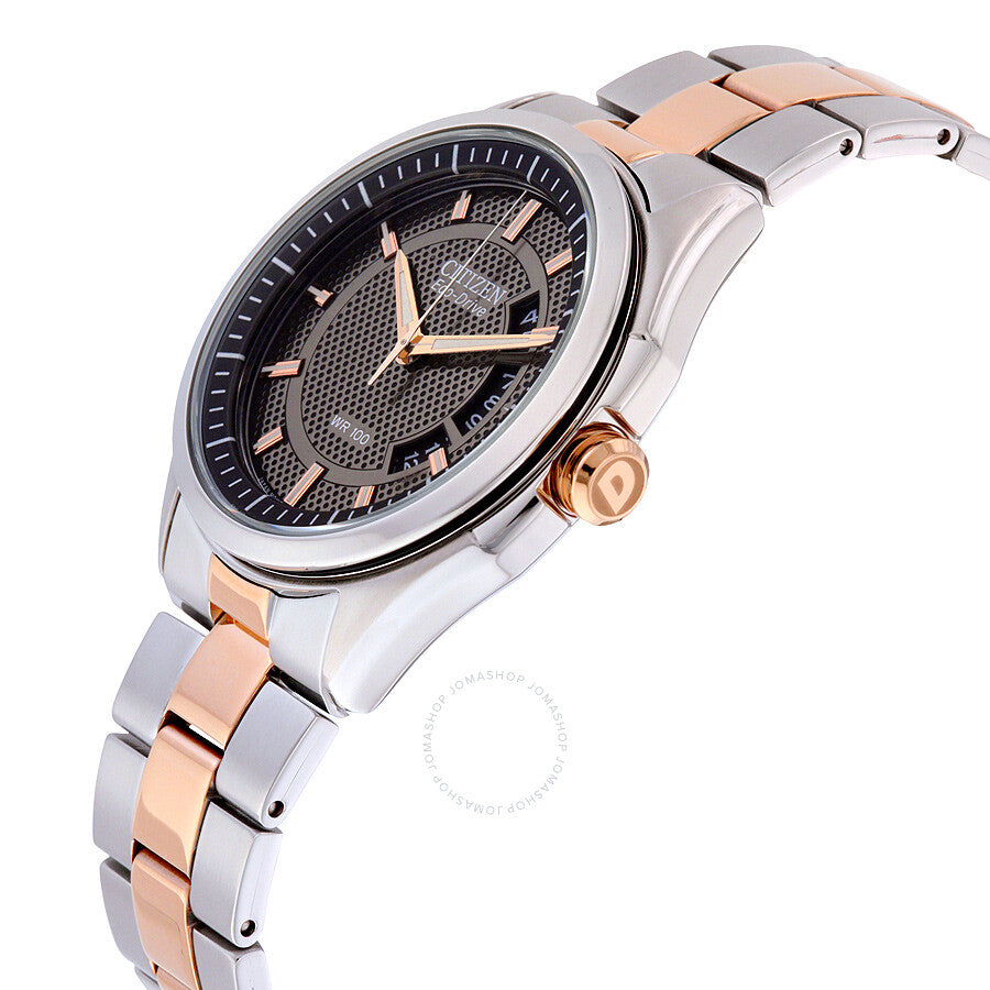 Citizen HTM Eco-Drive Black and Brown Dial Men's Watch AW1146-55H