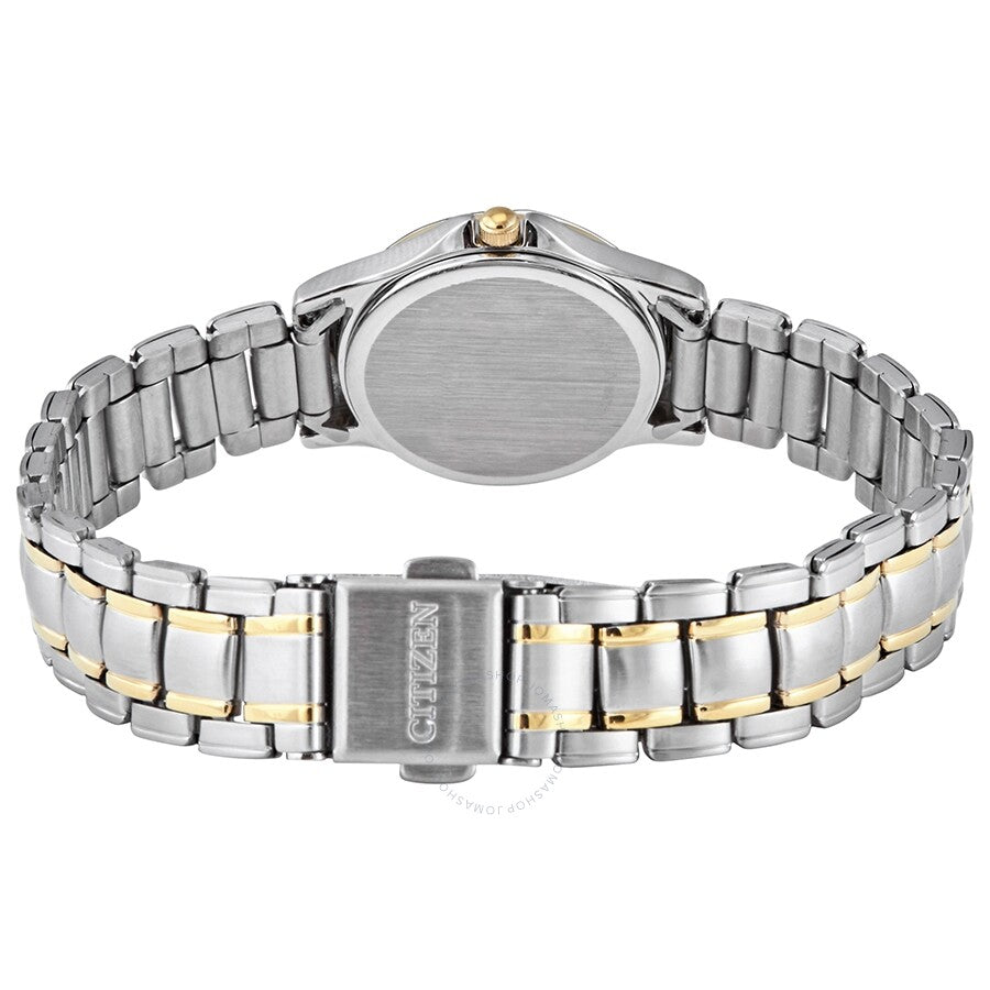 Citizen Ivory Dial Ladies Two Tone Watch EU1974-57A