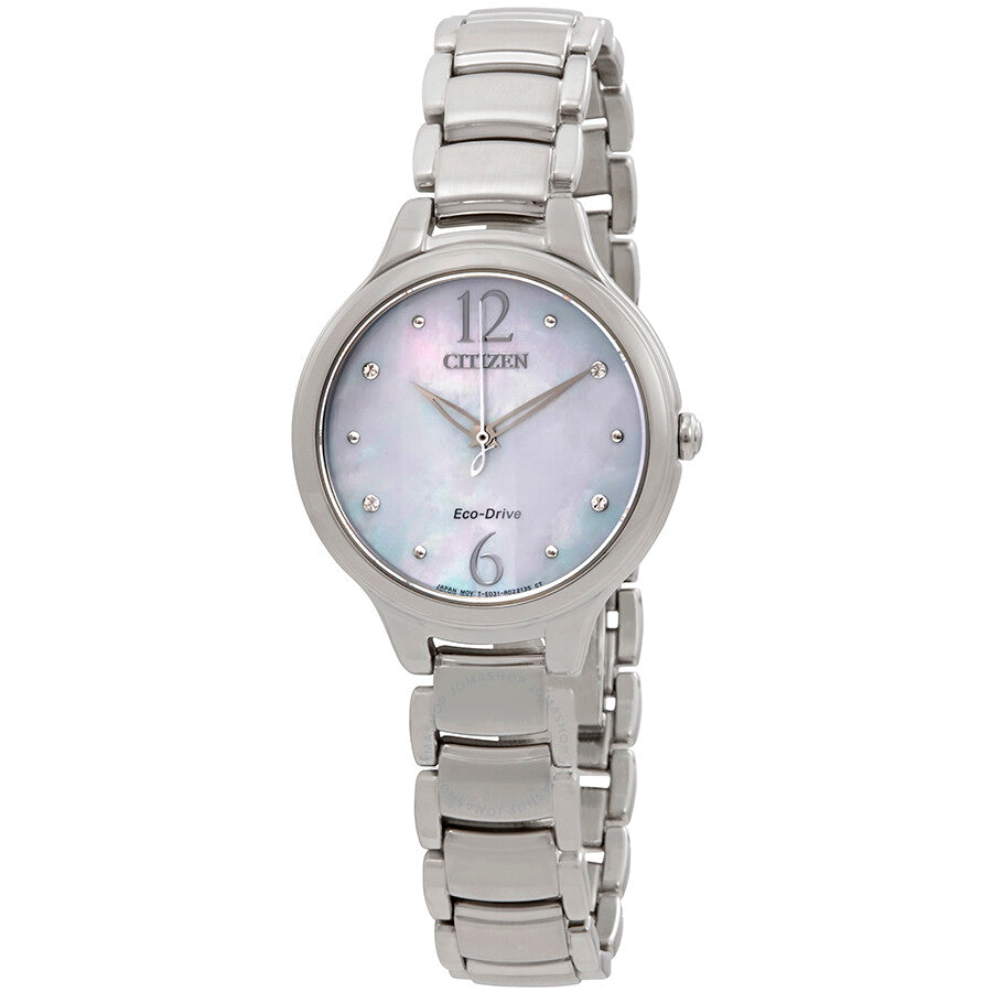 Citizen L Crystal Mother of Pearl Dial Ladies Watch EM0550-59D