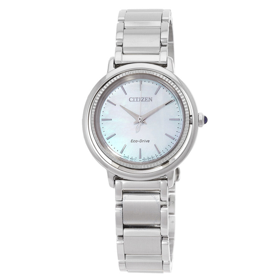 Citizen L Eco-Drive Blue Mother of Pearl Dial Ladies Watch EM1100-84D - The Watches Men & Co