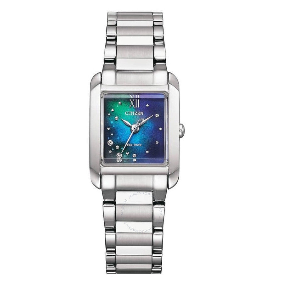 Citizen L Series Eco-Drive Crystal Blue Dial Ladies Watch EW5591-60L - The Watches Men & Co