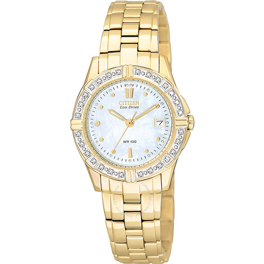 Citizen Ladies Eco Drive Miramar Diamond Watch EW1392-50D - The Watches Men & Co