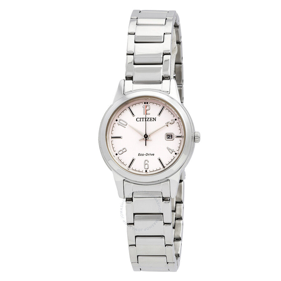 Citizen Lady Eco-Drive Pink Dial Watch FE1241-71Z - The Watches Men & Co