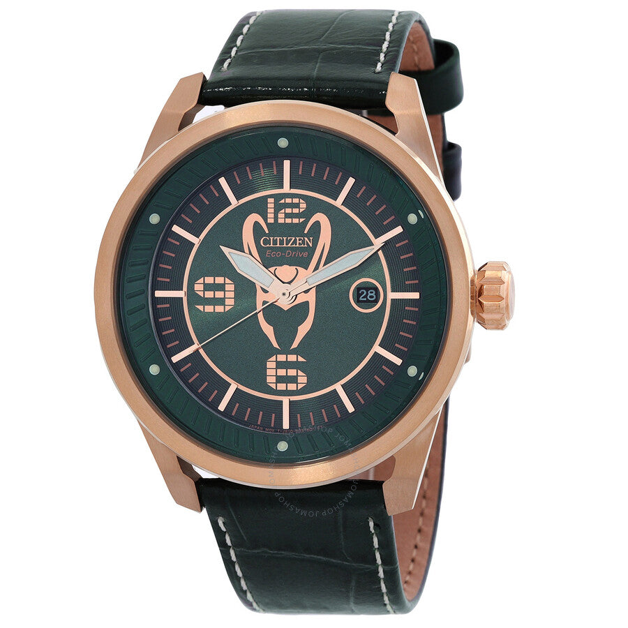 Citizen Loki Marvel Green Dial Men's Watch AW1363-06W - The Watches Men & Co