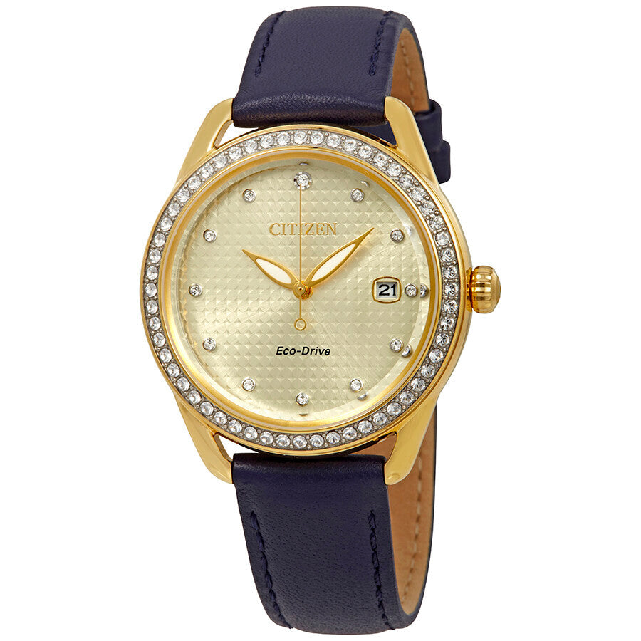 Citizen LTR Crystal Champagne Dial Ladies Watch FE6112-09P