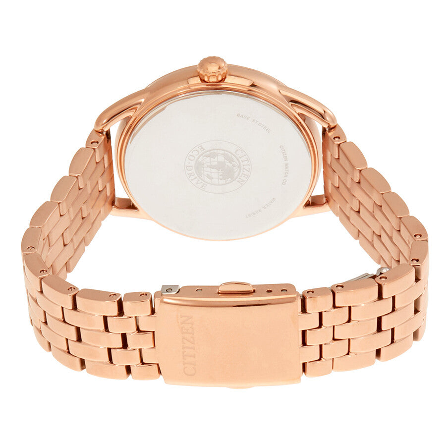 Citizen LTR Crystal Rose Dial Rose Gold-tone Ladies Watch FE6113-57X