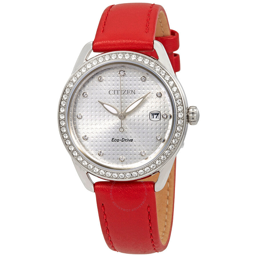 Citizen LTR Crystal Silver Dial Ladies Watch FE6110-04A
