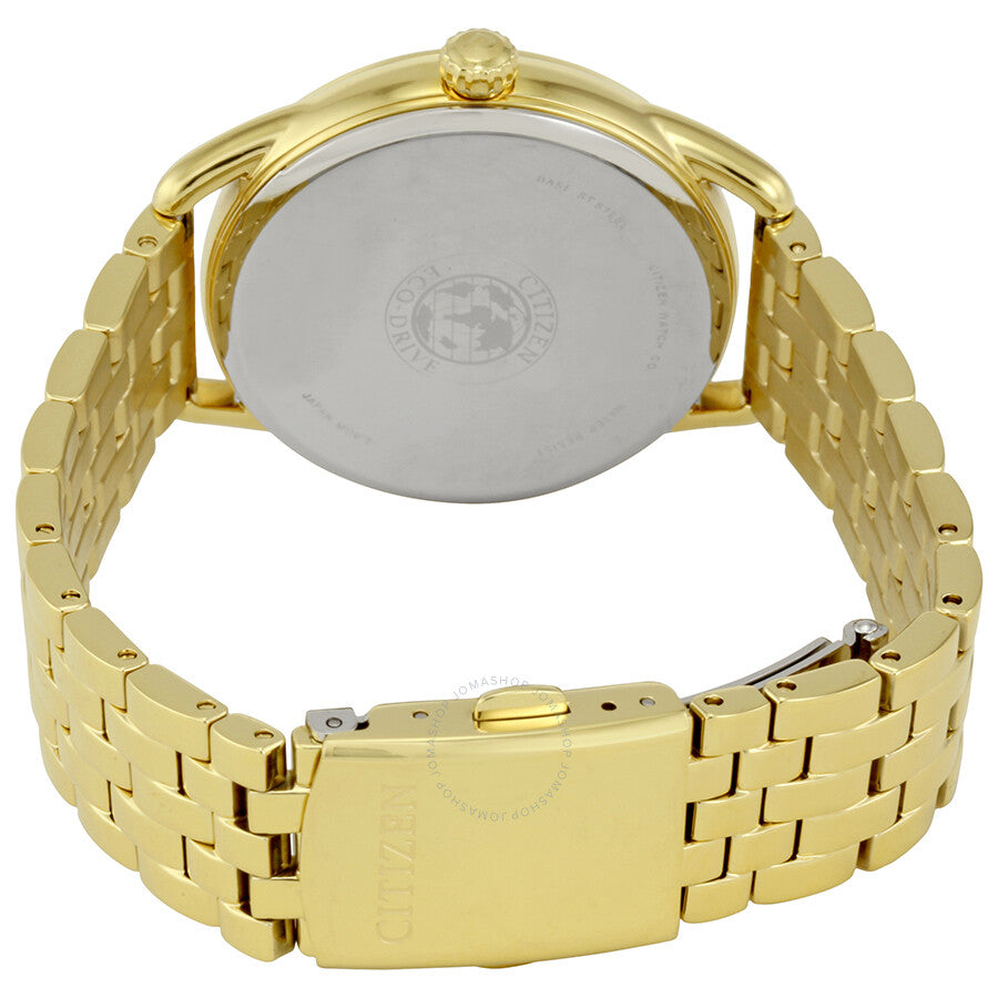Citizen LTR Crystal Silver Dial Yellow Gold-tone Ladies Watch FD2052-58A