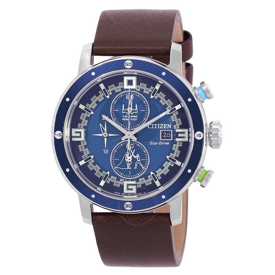 Citizen Luke Skywalker Chronograph Blue Dial Men's Watch CA0768-07W - The Watches Men & Co