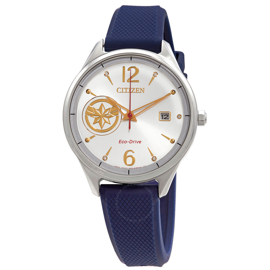 Citizen Marvel Eco-Drive Silver Dial Ladies Watch FE6101-05W - The Watches Men & Co