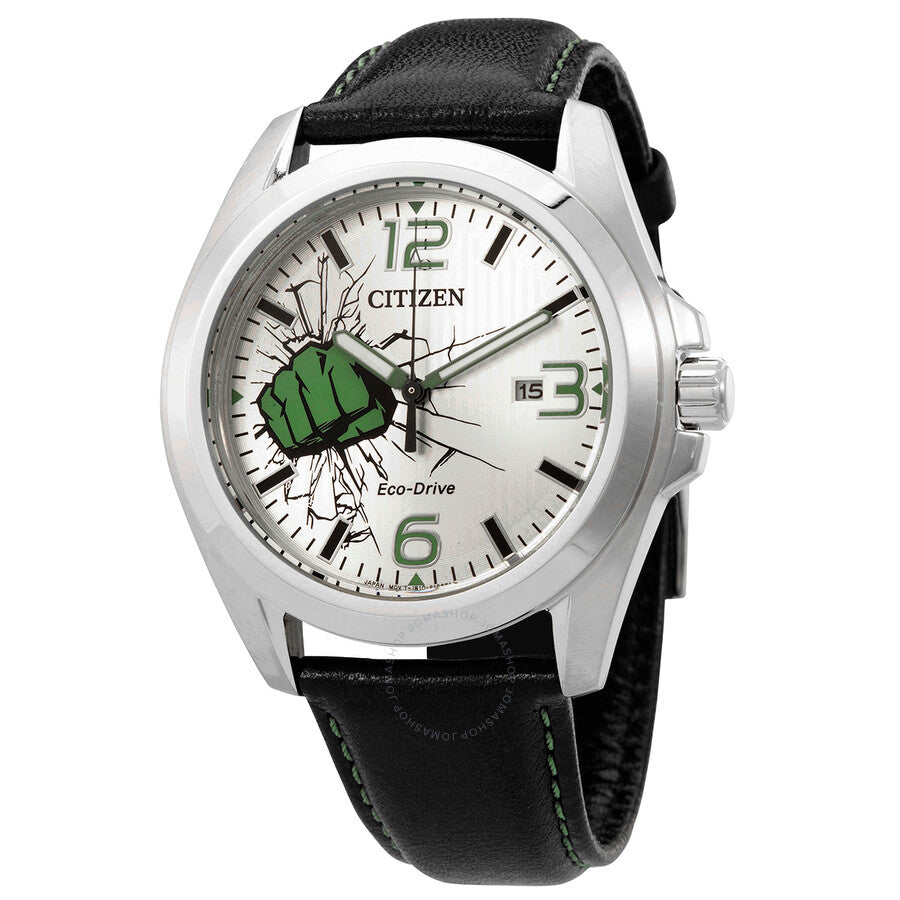 Citizen Marvel Hulk Eco-Drive Silver Dial Men's Watch AW1431-24W - The Watches Men & Co