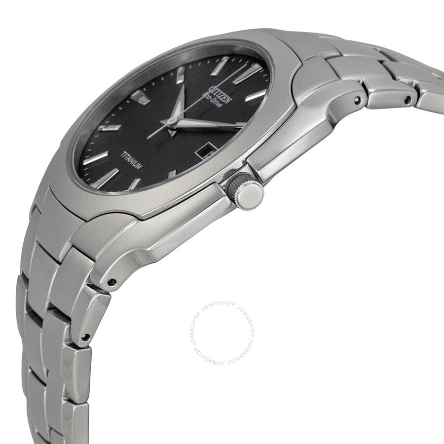 Citizen Men's Eco Drive Black Dial Titanium Watch BM6560-54H