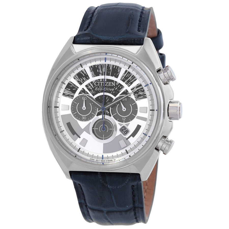 Citizen Millennium Falcon Chronograph Eco-Drive Silver Dial Men's Watch CA4281-00W - The Watches Men & Co