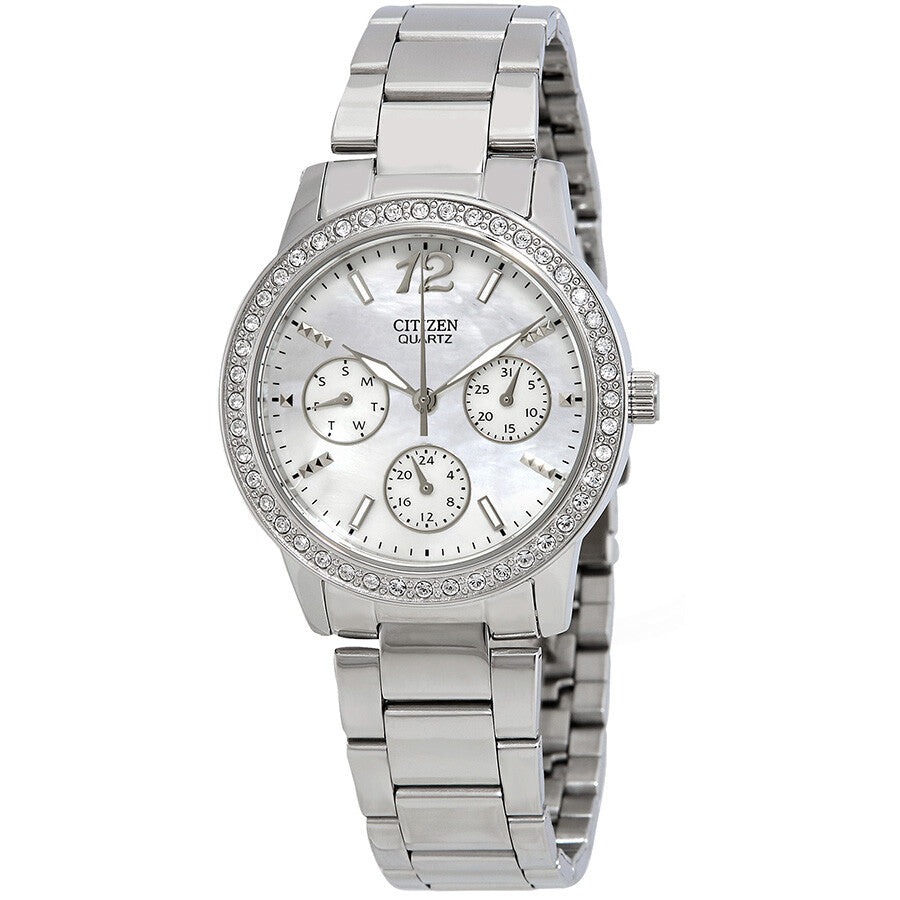 Citizen Madre de Pearl Dial Cristales Swarovski Ladies Watch ED8090-53D
